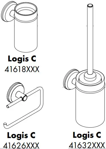 hansgrohe 41612000 LOGIS Classic Towel Holder - Logis 3