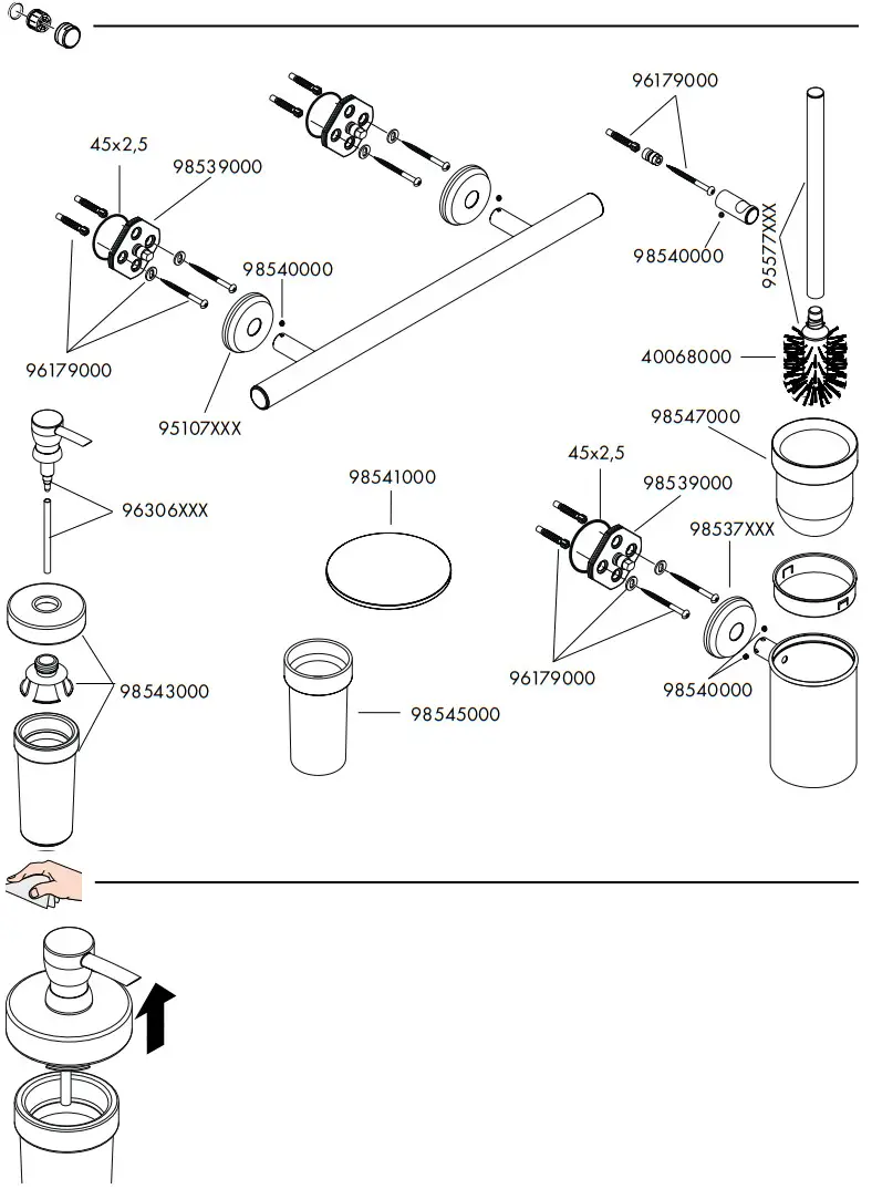 hansgrohe 41612000 LOGIS Classic Towel Holder - Logis 9