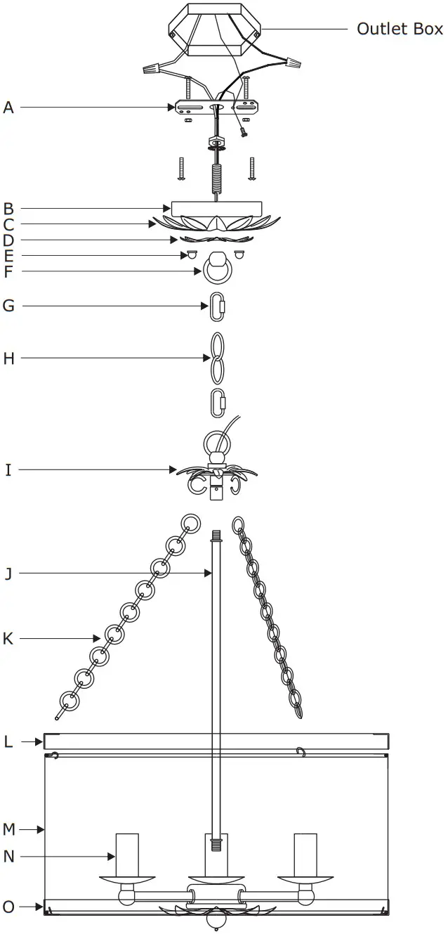 CRYSTORAMA 513 GA CEILING Three Light Ceiling Mount Broche - PART NUMBER