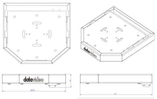 datavideo-CM-10-Professional-Ceiling-Mount-for-Robotic-Pan-Tilt-Head-fig 10