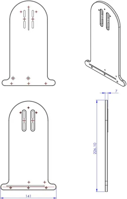 datavideo-CM-10-Professional-Ceiling-Mount-for-Robotic-Pan-Tilt-Head-fig 11