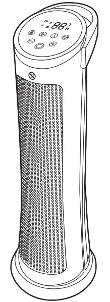 amazon basics BO9PGNYNMW Digital Tower Heater 28 Inch - cover