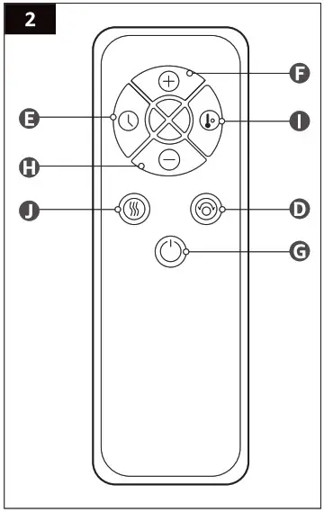 amazon basics BO9PGNYNMW Digital Tower Heater 28 Inch - operation 2