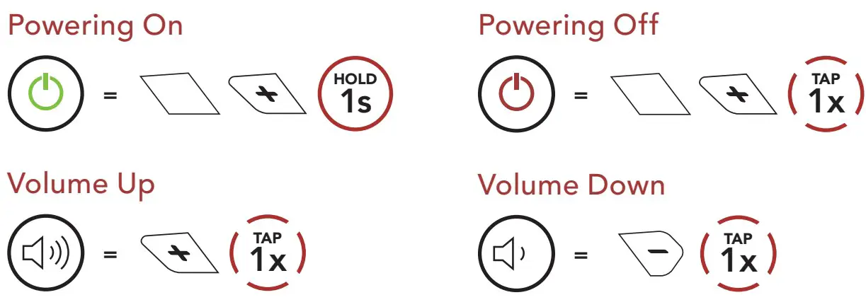 SENA 50R Mesh Intercom Headset - Basic Operations