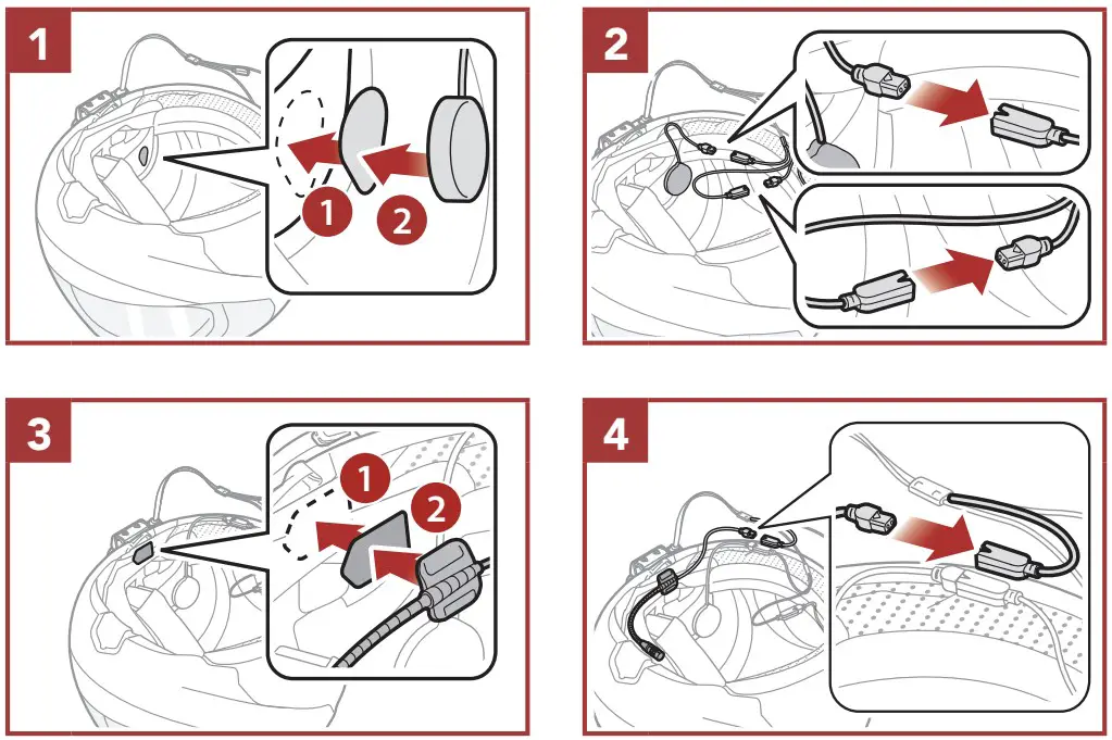 SENA 50R Mesh Intercom Headset - Speakers