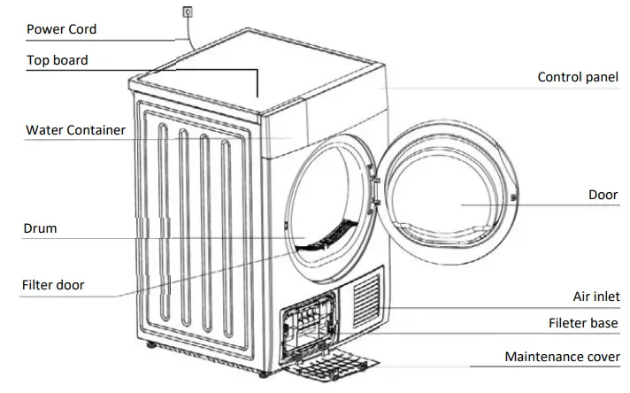 VIVAX-CDR-0816B-Clothes-Dryer-fig-1
