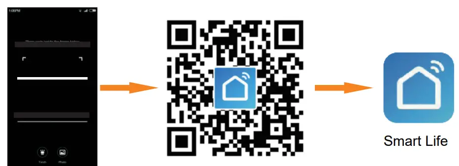 Moes M4cu410-NBR WiFi Smart Power Strip Surge Protector - Qr code