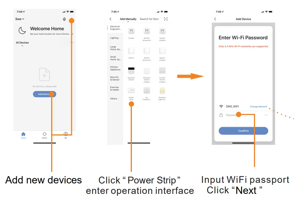 Moes M4cu410-NBR WiFi Smart Power Strip Surge Protector - fig 3