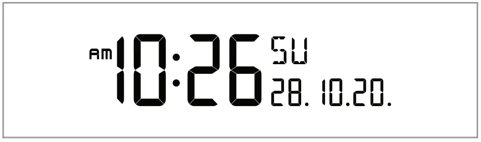 MARATHON BA030021 Weather Station with Large Colour Display - Setting the time