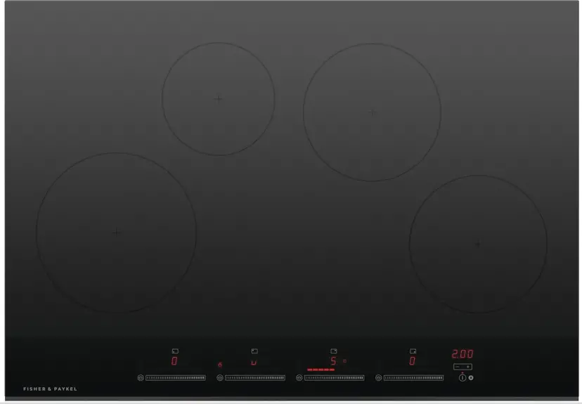 FISHER PAYKEL CI764DTB4 76cm 4 Zones Induction Cooktop