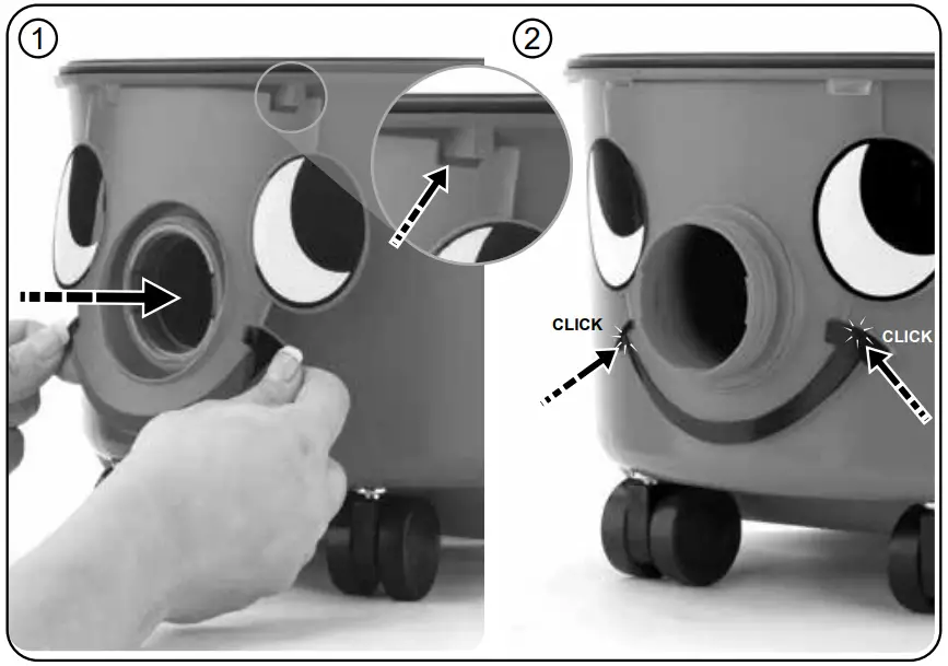 Numatic WV 470 Wet or Dry Vacuum Cleaner - Fitting