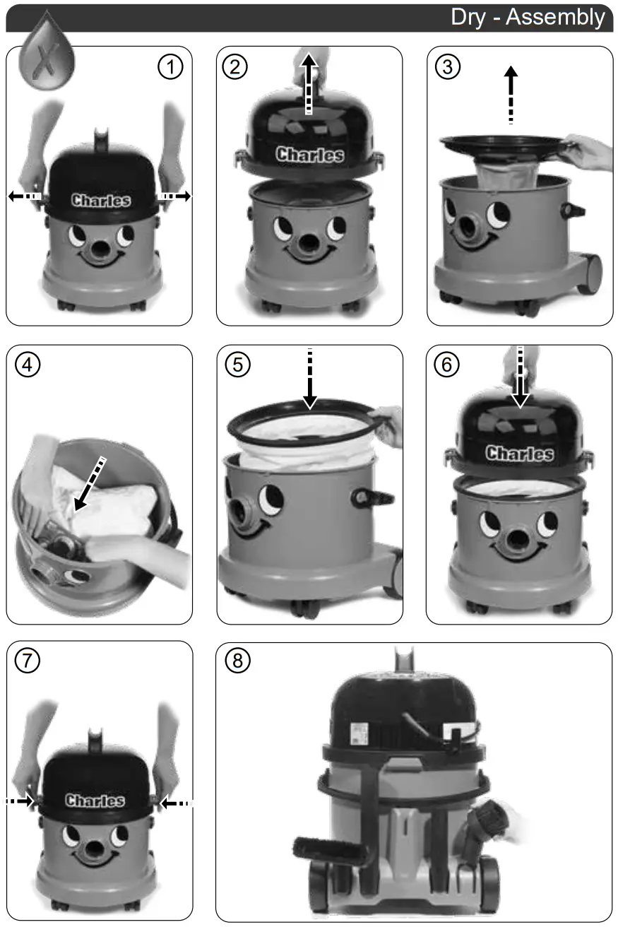 Numatic WV 470 Wet or Dry Vacuum Cleaner - machine1