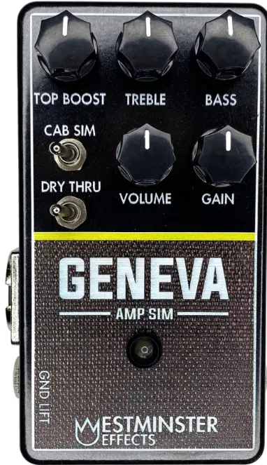 WESTMINSTER EFFECTS Geneva Amp Sim V2 Effect Pedal for Electric Guitar