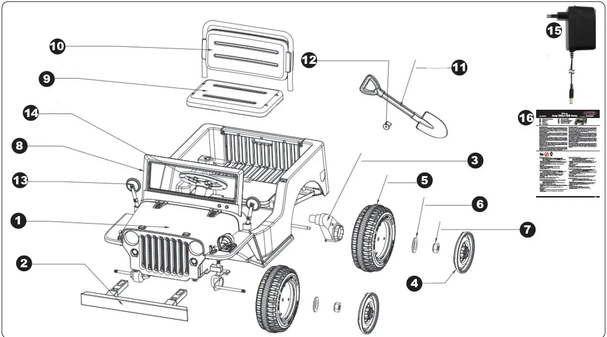 JAMARA-461815-Ride-on-Jeep-Willys-MB-Army-FIG-2