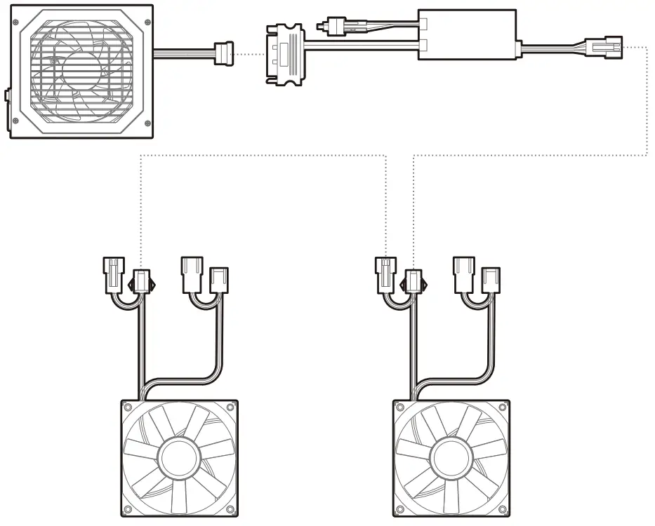 DEEPCOOL Cyclops Tempered Glass Side Panel Mid-Tower ATX Case - Line Wiring