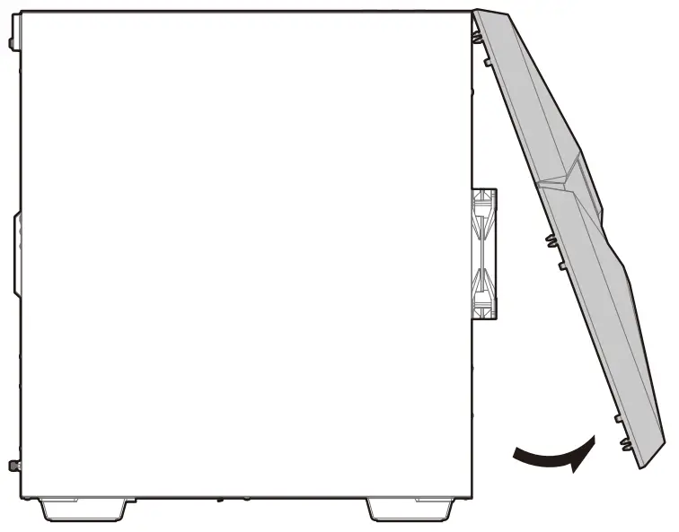 DEEPCOOL Cyclops Tempered Glass Side Panel Mid-Tower ATX Case - Removing The Metal Front Panel