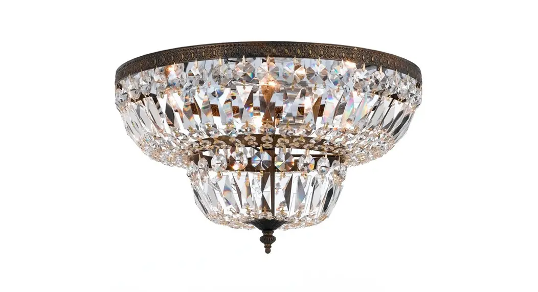 Crystorama 724-eb-cl-saq Four Light Ceiling Mount Instruction Manual Crystorama 724-eb-cl-saq Four Light Ceiling Mount Instruction Manual