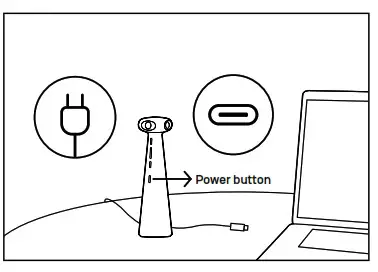 IPEVO TOTEM 360 Immersive Conference Camera with Speakerphone - adapter