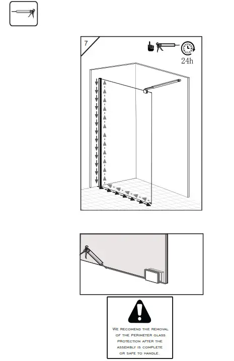 SANOTECHNIK BP100 Shower Screen Sanoflex Freedom II Black - fig6
