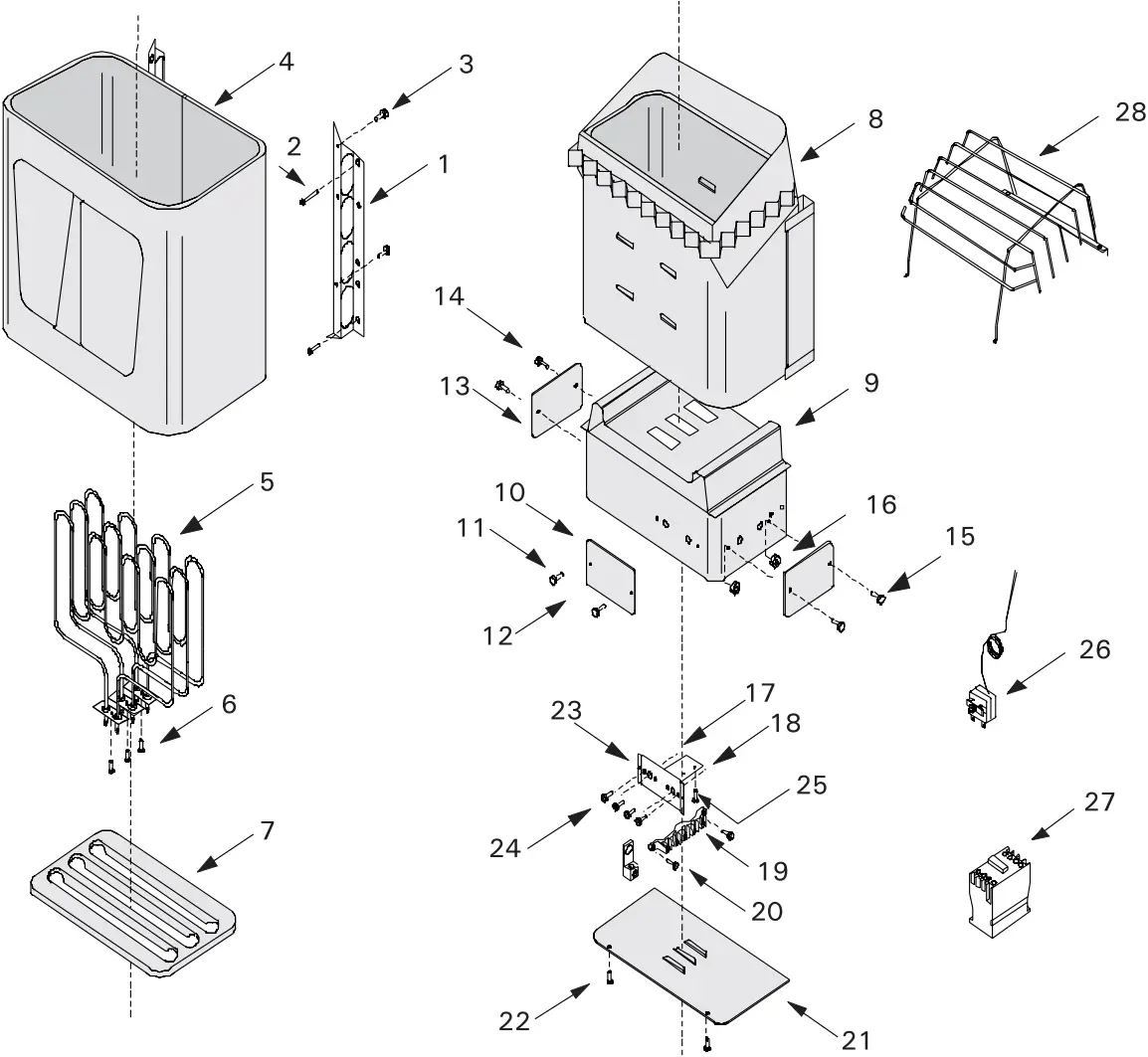 Harvia KIP-30-B1 - Parts