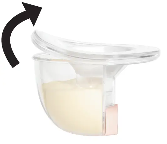 How to remove the pump and pour breast milk