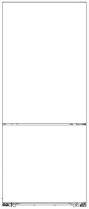 SUMMIT FFBF279SSX Two Door Refrigerator With Bottom Freezer