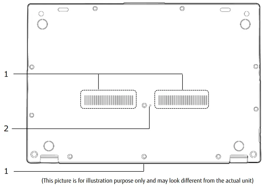 FUJITSU UH-X FHD IPS 400Nits Thin and Light Laptop - Combo Jack