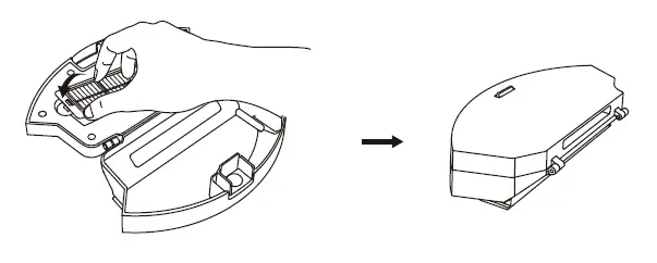 Place the filter back