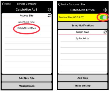 CATCHALIVE CAOne GoodNature Trap User Manual - Physically change position of trap