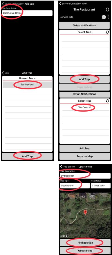 CATCHALIVE CAOne GoodNature Trap User Manual - Select the site you created at the Access Site