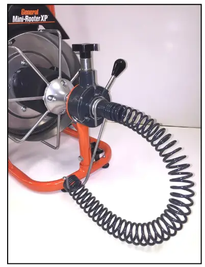 General Mini Rooter XP Wire Drain Cleaning Machine - coil