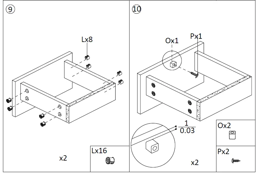 vidaxl 801706 Bedside Tables 14