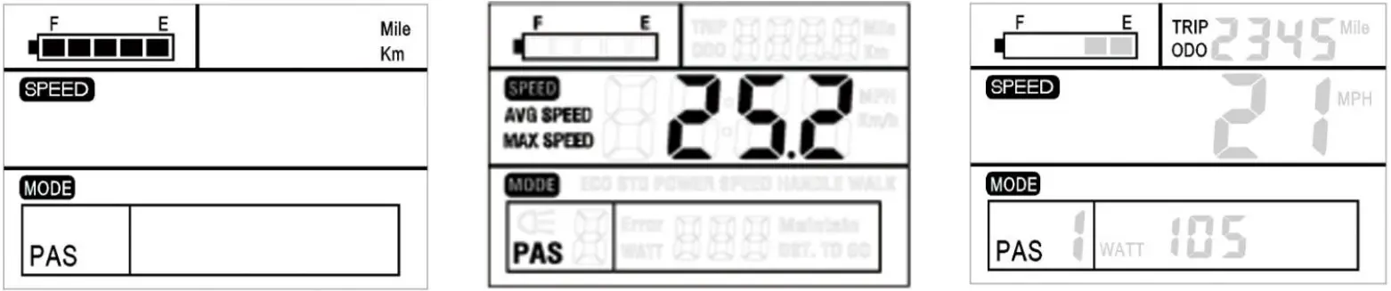 UNBRANDED Z 20211221S07B 26 in 500 Watt Electric Bike Fat Tire P7 - LCD display 2