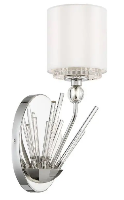 Metropolitan-N7381-613-Sutton=1-Light-Polished-Nickel-Wall-Sconce-PRODUCT