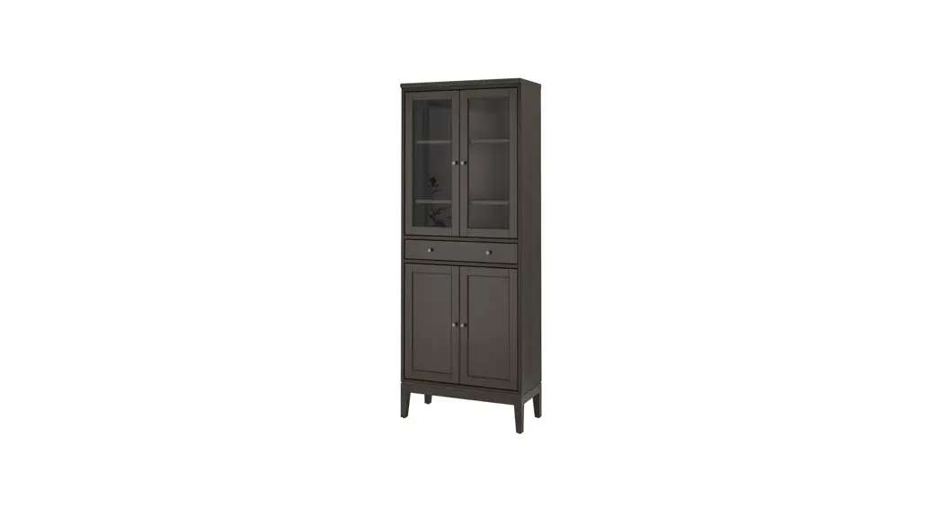 Ikea Aa-2279317-2 Idanaes High Cabinet With Glass Doors And 1 Drawer Instructions