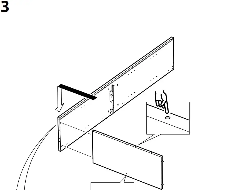 IKEA AA 2279317 2 Idanaes High Cabinet with Glass Doors and 1 Drawer - Product Overview 16