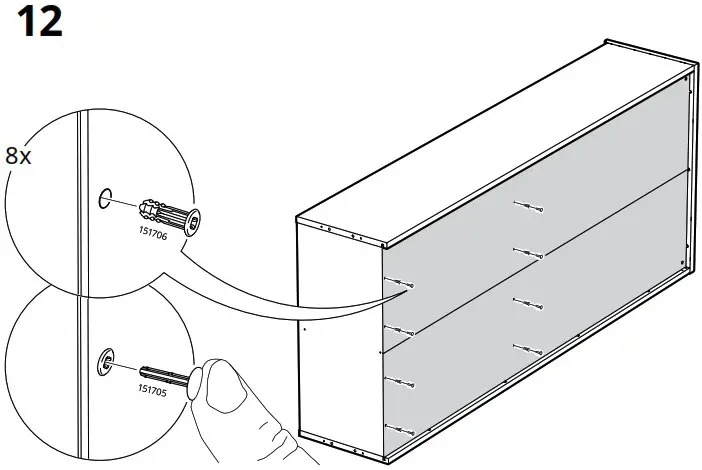 IKEA AA 2279317 2 Idanaes High Cabinet with Glass Doors and 1 Drawer - Product Overview 29