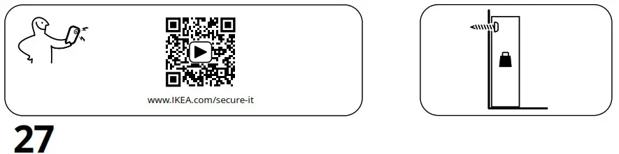 IKEA AA 2279317 2 Idanaes High Cabinet with Glass Doors and 1 Drawer - Product Overview 48