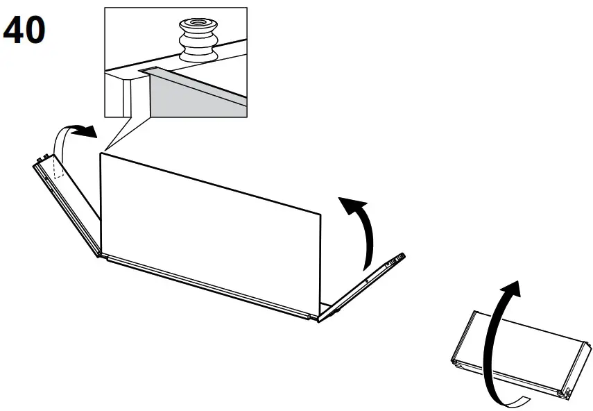 IKEA AA 2279317 2 Idanaes High Cabinet with Glass Doors and 1 Drawer - Product Overview 66