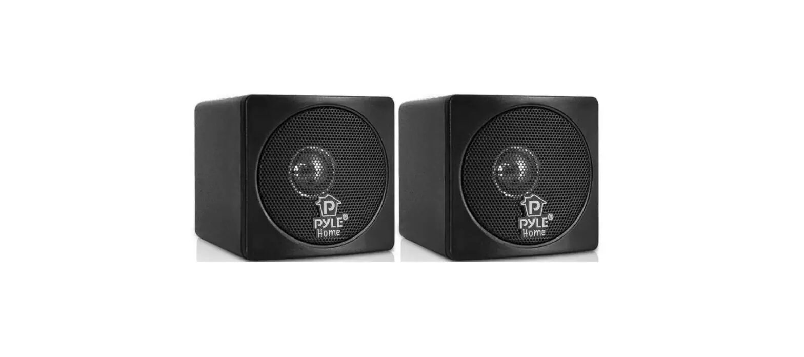 Pyle Pcb3bk Mini Cube Bookshelf Speakers User Manual