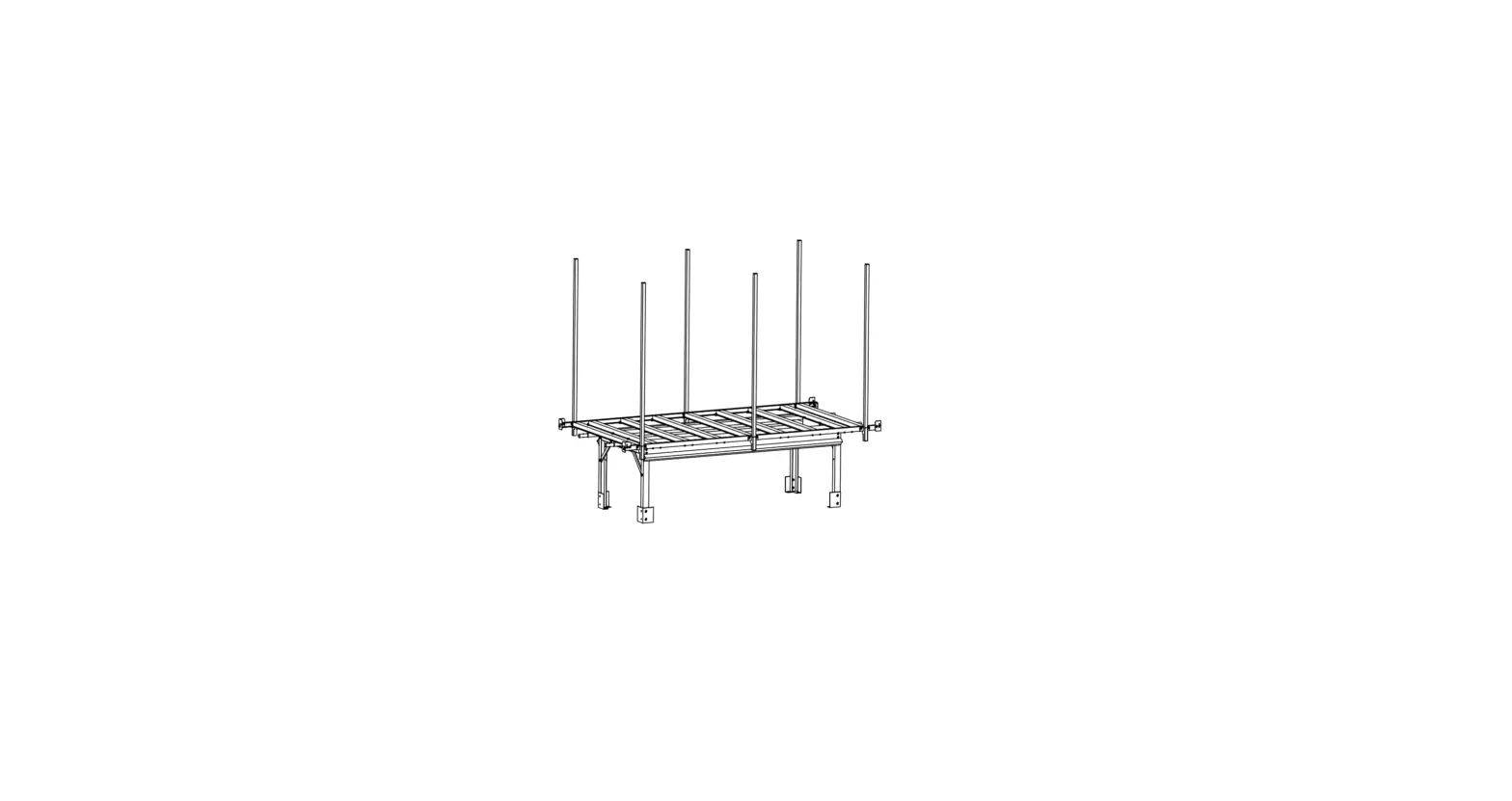 Hydrofarm Active Aqua Rolling Bench Trellis Support Kit User Manual
