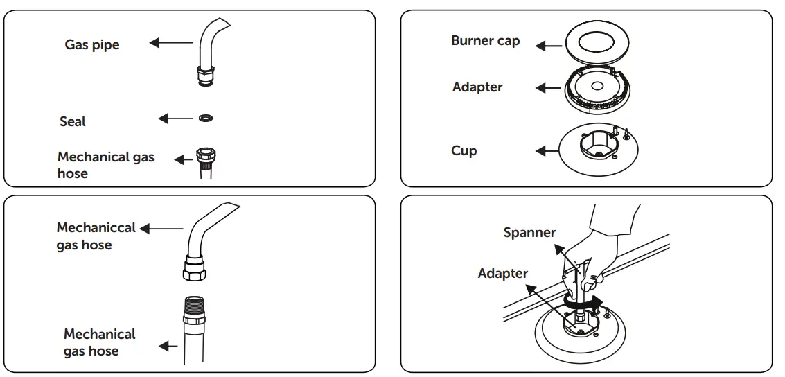 BUSH CTFS60DFCB Double Oven Dual Fuel Cooker -Control panel5