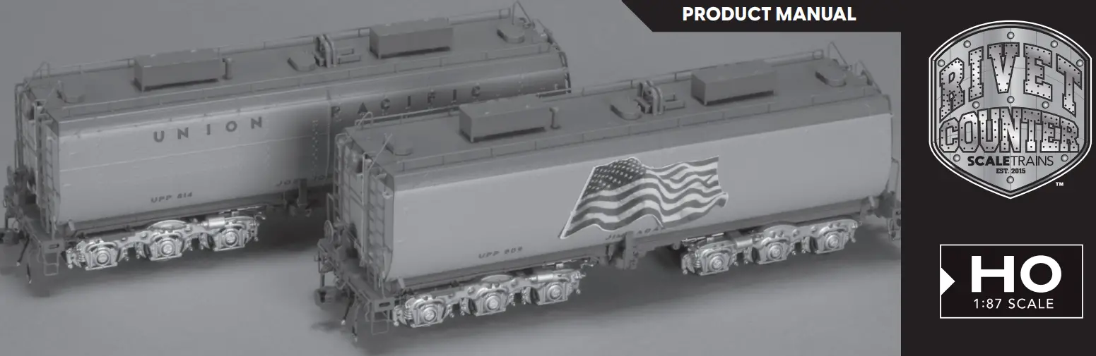 SCALE TRAINS SXT80235 Rivet Counter HO Scale Up Late Steam Excursion Water Tender Set - fig 3