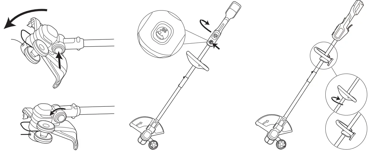 greenworks P0804459-00 2 In 1 String Trimmer and Edger - INSTALLATION 8