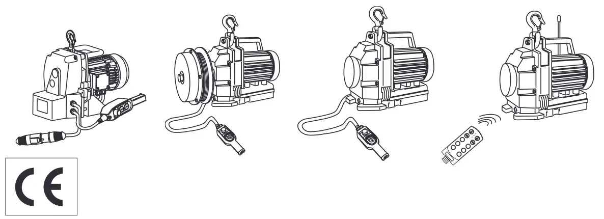 Tractel TR10 minifor 115 V Portable Electric Hoist - Fig 1