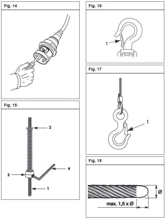 Tractel TR10 minifor 115 V Portable Electric Hoist - Fig 5