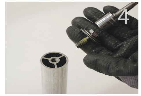 Quick Mount PV QM-QBP-4.5-M1 4.5 Inch QBase Post Style Mount with Mill Finish - fig 3