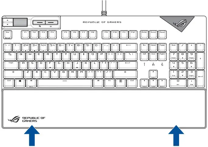 Attaching the wrist rest