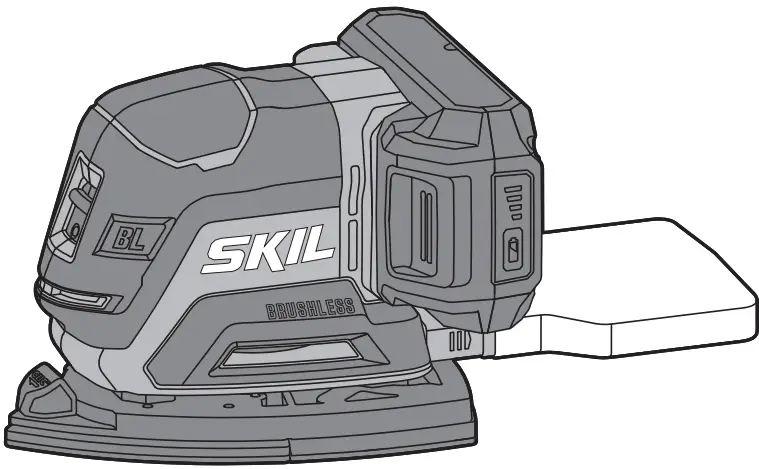 SKIL SR1E3720FB Brushless Cordless Multi Sander 