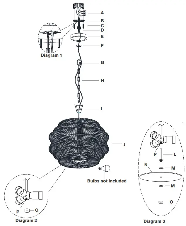 VISUAL COMFORT CHC 5015 Antigua Small Drum Chandelier - ASSEMBLY INSTRUCTIONS